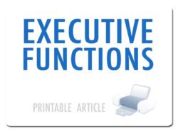executive functions handout for peditricans
