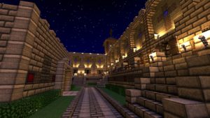 Minecraft at night